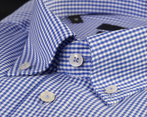 Splendesto Button Down blau kariert